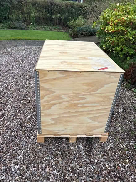 Photo of free Wooden packing crate on pallet (CH2 2HL) #2