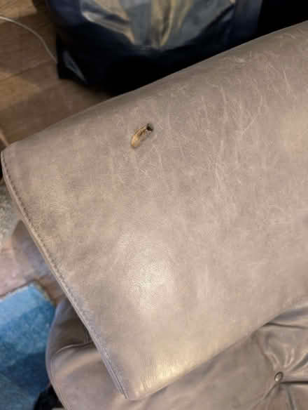 Photo of free Grey leather habitat sofa (Clerkenwell EC1R) #2