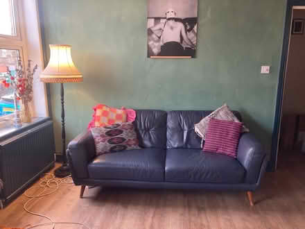 Photo of free leather sofa (E10 7BZ) #1