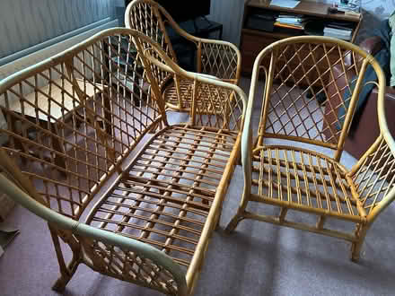 Photo of free Wicker garden/conservatory chairs (Warrington WA4) #1