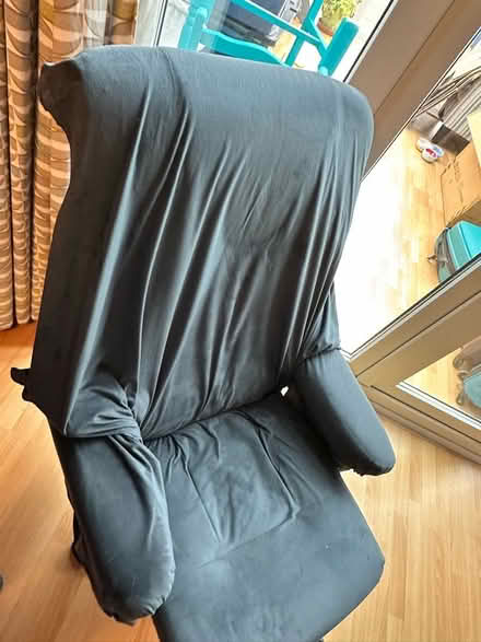 Photo of free Recliner chair and footstool- in need of a new cover (Blaby LE8) #2