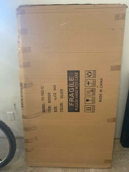 Photo of free New mirror 56 x 32 in silver (San bruno avenue) #1