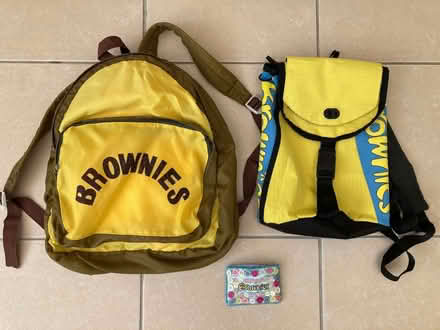 Photo of free Girl Guiding Brownies backpacks and purse (Whitegrove RG42) #1