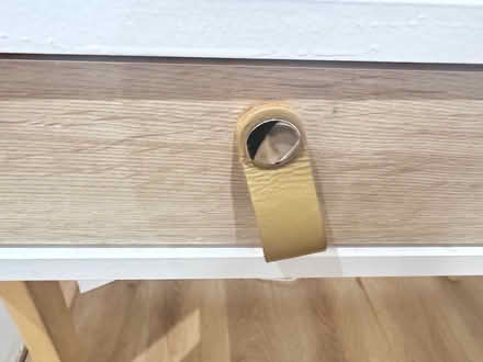 Photo of free White and wood desk (Bath) #4