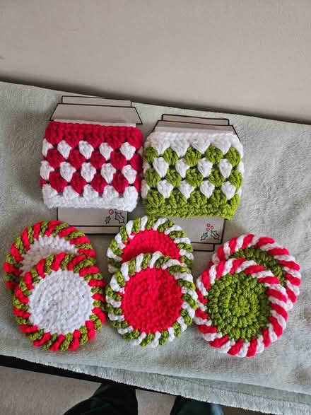 Photo of free Crochet cup cozies and coasters (Shiregreen S5 0AN) #1