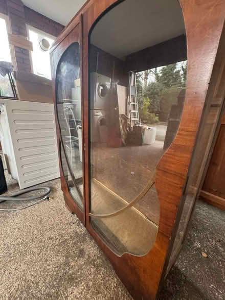Photo of free Glass fronted cabinet, aet nouveau style (Leominster HR6) #1