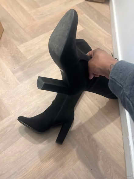 Photo of free Thigh high velvet boots (Peckham, SE15) #4