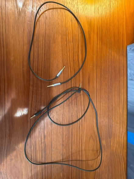 Photo of free 3.5mm audio cables (2) (Shaw) #1