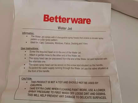 Photo of free Brand new jet washer spray pole attachment (Leigh Beck SS8) #2