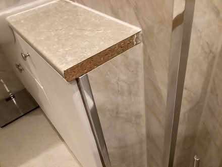 Photo of End of worktop white strip trim (Poringland NR14) #1