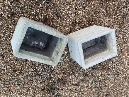 Photo of free Pair of concrete rectangular planters (Southsea PO5) #2