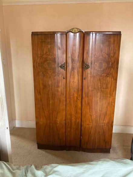 Photo of free Vintage Art deco walnut wardrobe (Tunbridge Wells N. TN4) #1