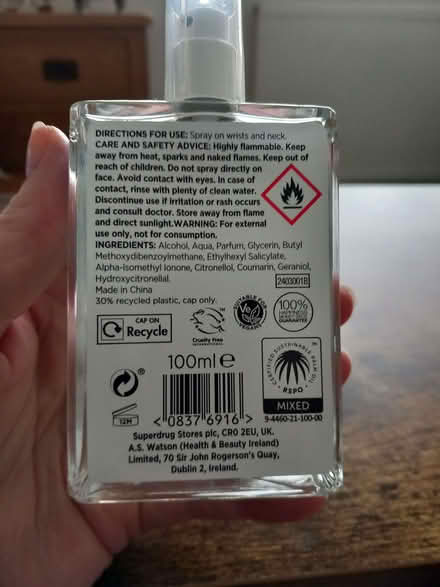 Photo of free Eau de'toilette (Mile Oak BN41) #1