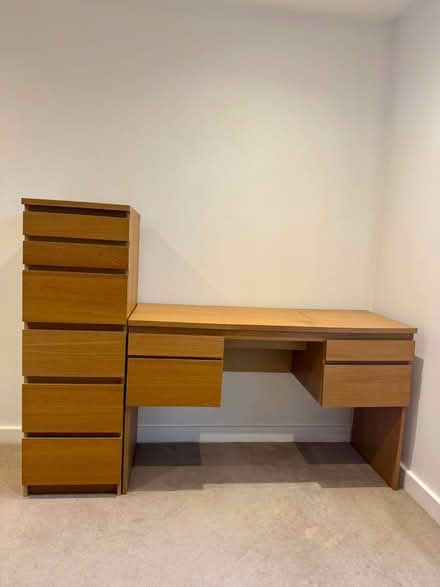 Photo of free IKEA desk and tall boy (RG40 Central Wokingham) #1