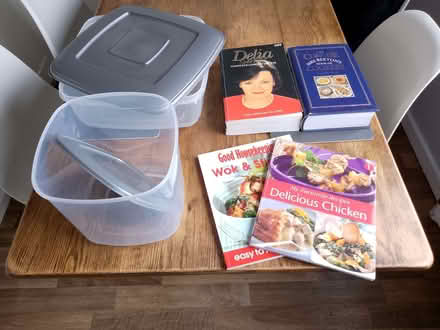 Photo of free cook books and storage boxes (Longley S5) #1