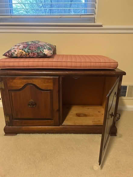 Photo of free Pine chest with detached cushion (Annandale, Wakefield area) #1