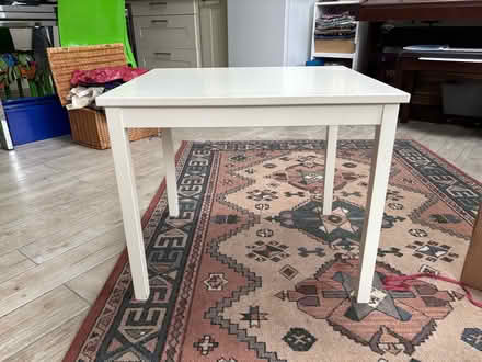 Photo of free Small white IKEA table with detachable legs (Elmers End BR3) #1
