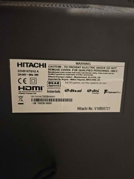 Photo of free 32inch TV (Kingswood BS15) #3