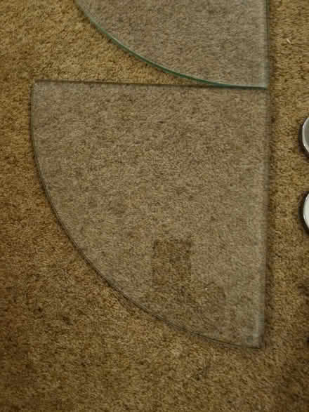 Photo of free Glass corner shelves - set of 3 (Banstead, Surrey) #2