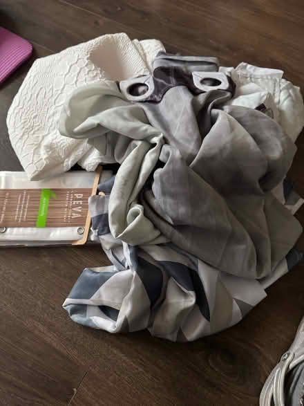 Photo of free Selection of shower curtains (Harold Hill RM3) #1