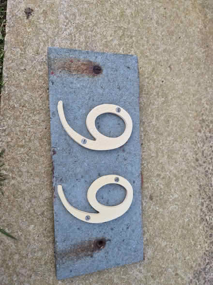 Photo of free Grey slate house number sign - 99 or 66 (Carleton FY6) #1