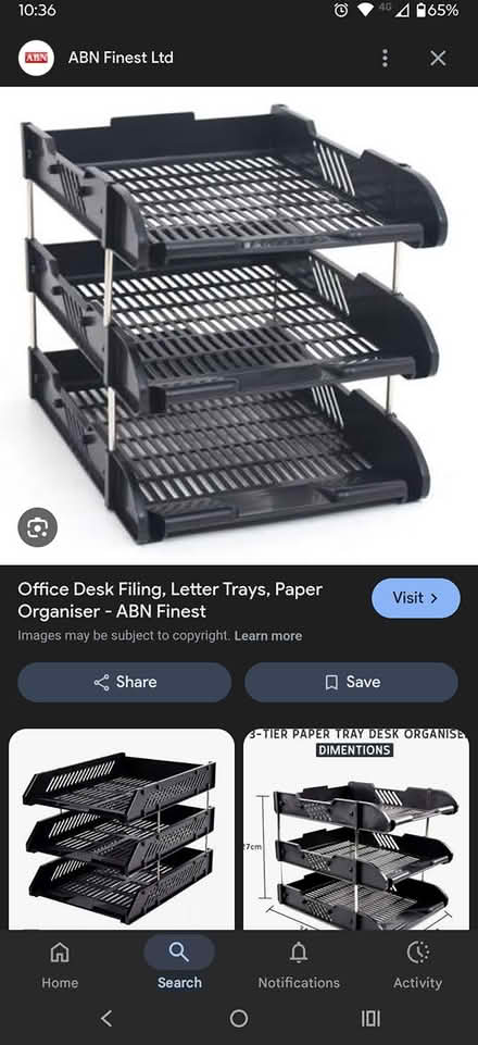 Photo of Filing drawers/tray (Botley) #2