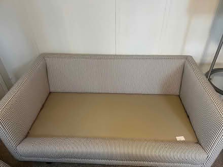 Photo of free Small Striped Couch (North Seattle) #3