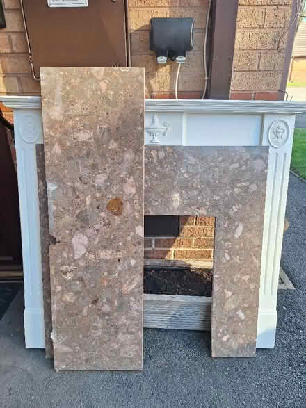 Photo of free Fire Surround with Marble (Coal Aston S18) #2