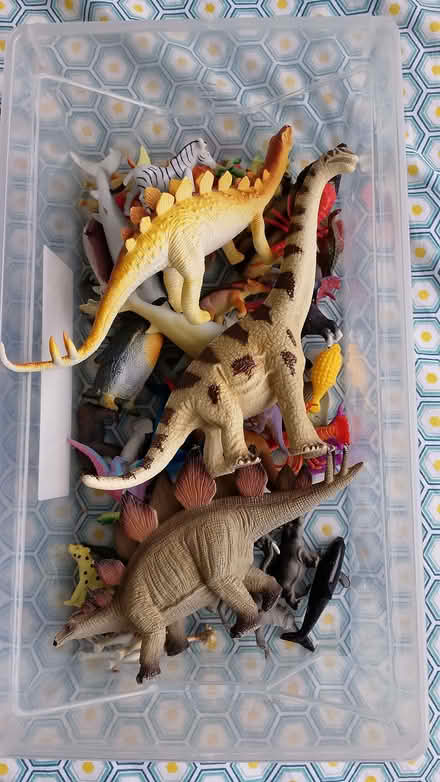 Photo of free Plastic animal toys inc dinos (Weston) #1