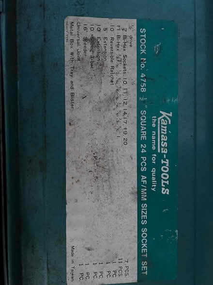 Photo of free Socket Set (Gyle EH12) #2