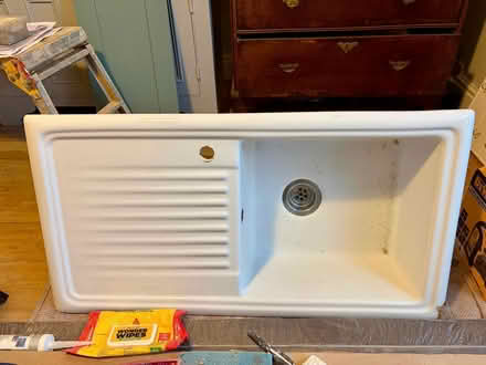 Photo of free White enamel kitchen sink (Combe Down) #1