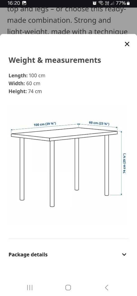 Photo of free IKEA Table (Plaistow E15) #2