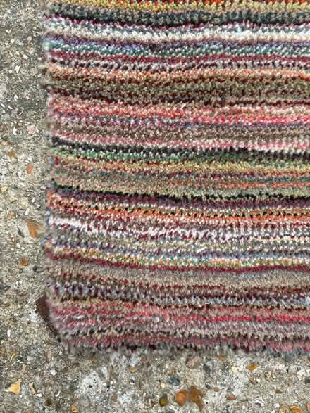 Photo of free Pure wool hand made Indian striped rug 43” x (Seaford BN25) #2