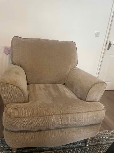 Photo of free Sofa and two arm chairs (Elmdon Heath B91) #1