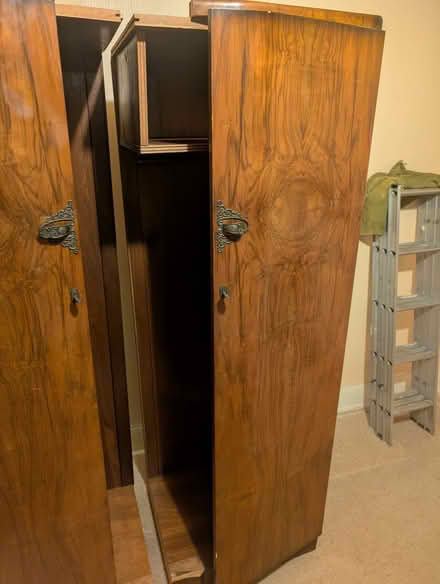 Photo of free Vintage Art deco walnut wardrobe (Tunbridge Wells N. TN4) #4