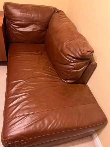 Photo of free Brown Small sofa (Moulton Leys, NN3 7) #3