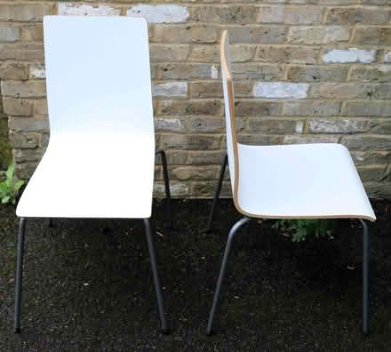 Photo of free Two white IKEA Martin chairs (Weybridge KT13) #2