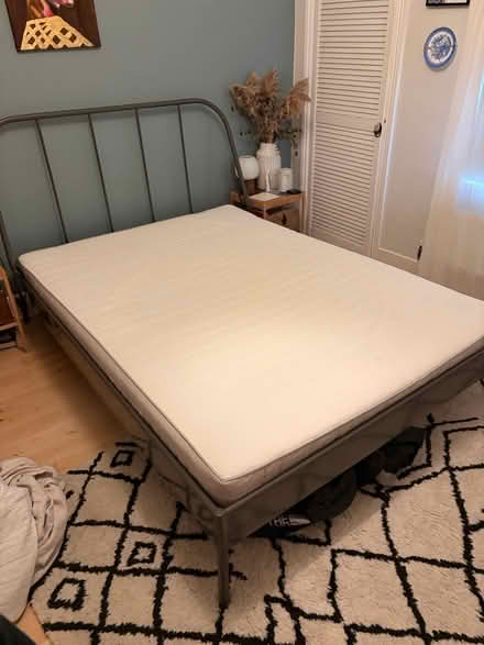 Photo of free Ikea double metal bed (NW10) #1