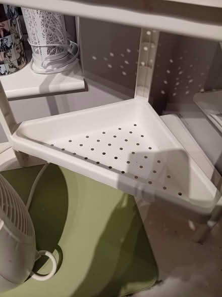 Photo of free Small plastic corner shelves (MK42) #2