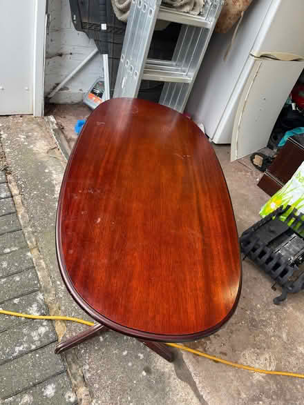 Photo of free Oval mahogany coffee table (Shenley Fields B31) #1