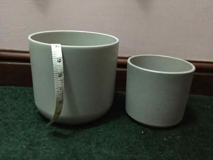 Photo of free 2 indoor plant pots (Sandbach Heath CW11) #1