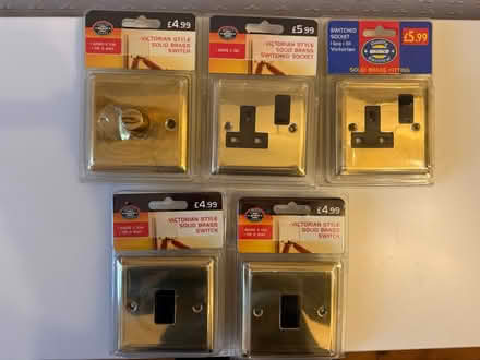 Photo of free Five solid brass sockets (Salford M30) #1