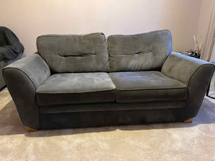 Photo of free Grey 2 Seater Sofa & Matching Arm Chair (Clitheroe BB7) #1