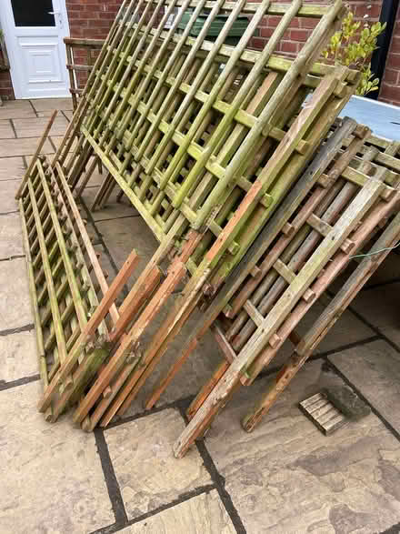 Photo of free Trellis Panels (Broken Cross) #1