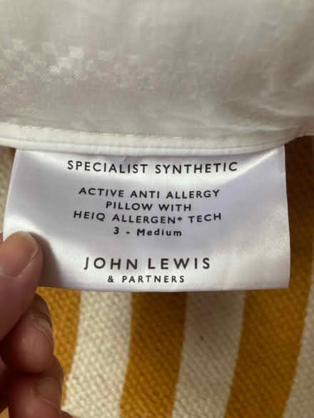 Photo of free John Lewis standard pillow (Sydenham se26) #1