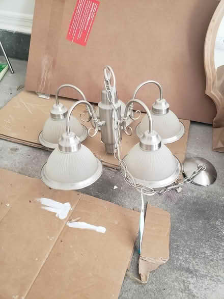 Photo of free Brushed Nickel Chandalier (Gainesville) #2