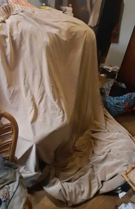 Photo of free Huge Beige CottonVelvet Curtains (Kew TW9) #1