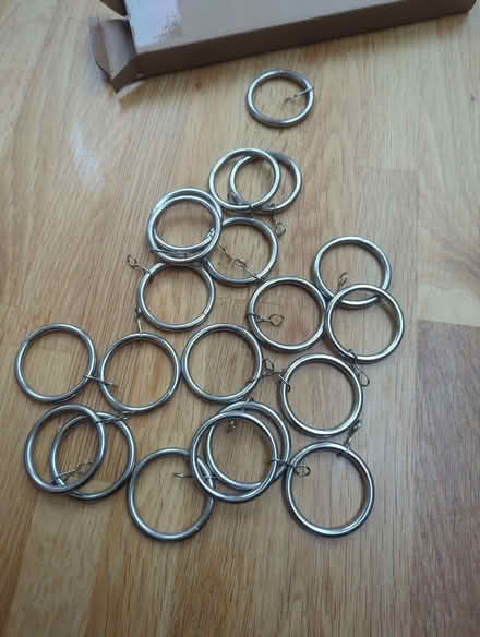 Photo of free Curtain rings (20) (Egham TW20) #1
