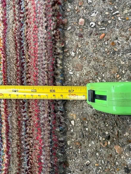 Photo of free Pure wool hand made Indian striped rug 43” x (Seaford BN25) #4