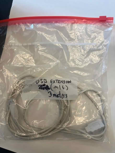 Photo of free USB-A extension cord (m/f) 10’ (Cleveland Park) #1